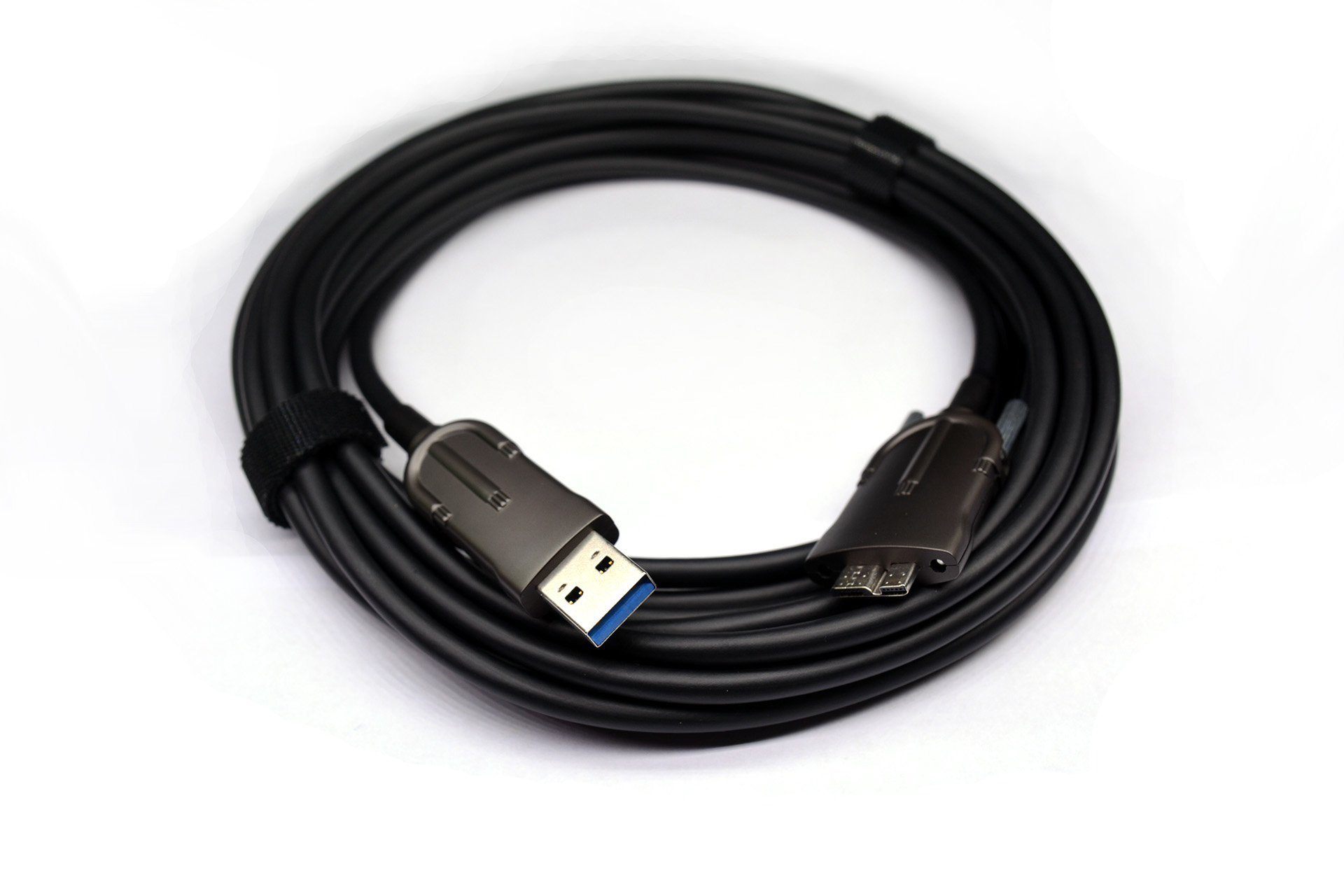 USB3.0 actieve optische kabel type A male naar micro-B met vergrendelingsschroeven
