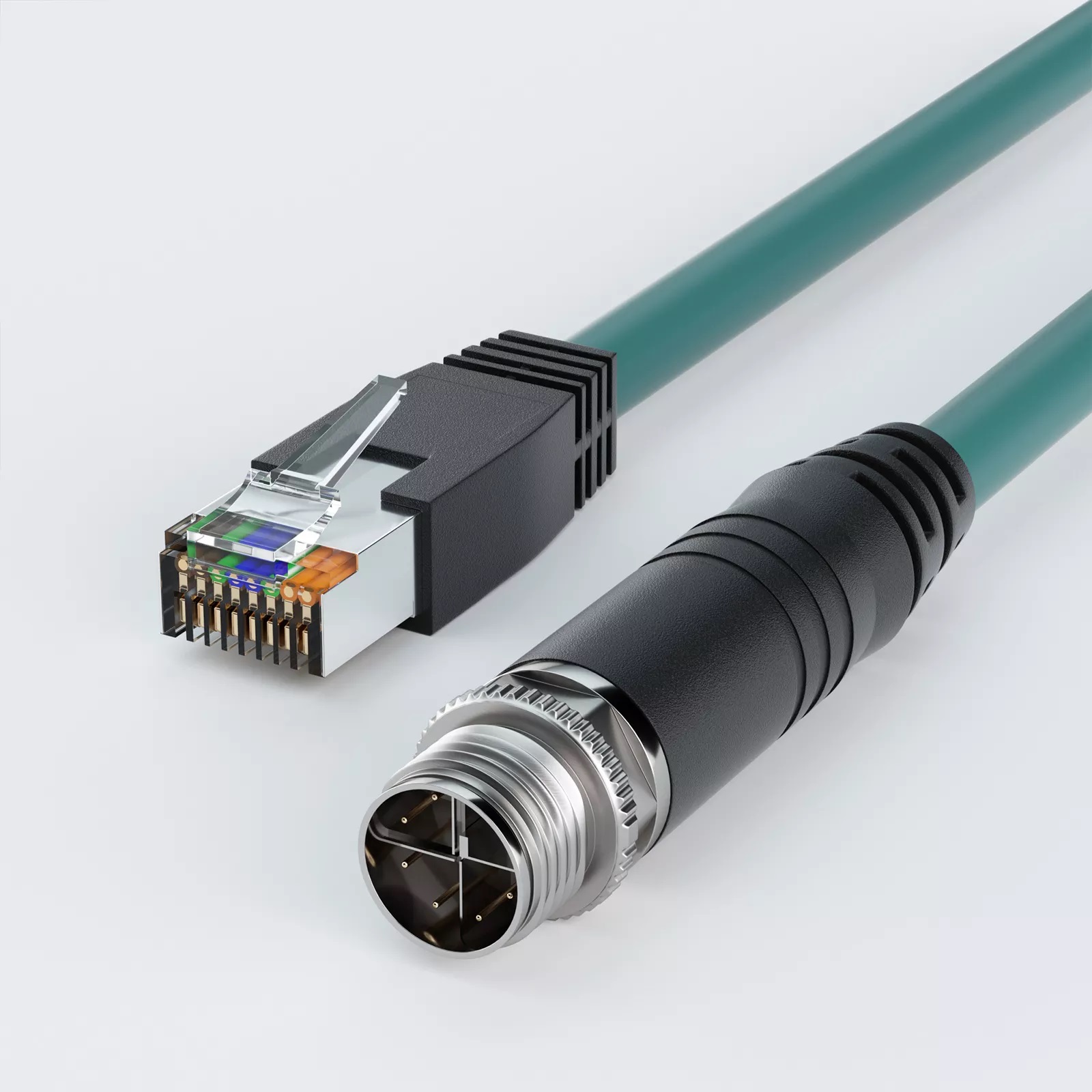 M12 x-code naar RJ45 GigE kabel