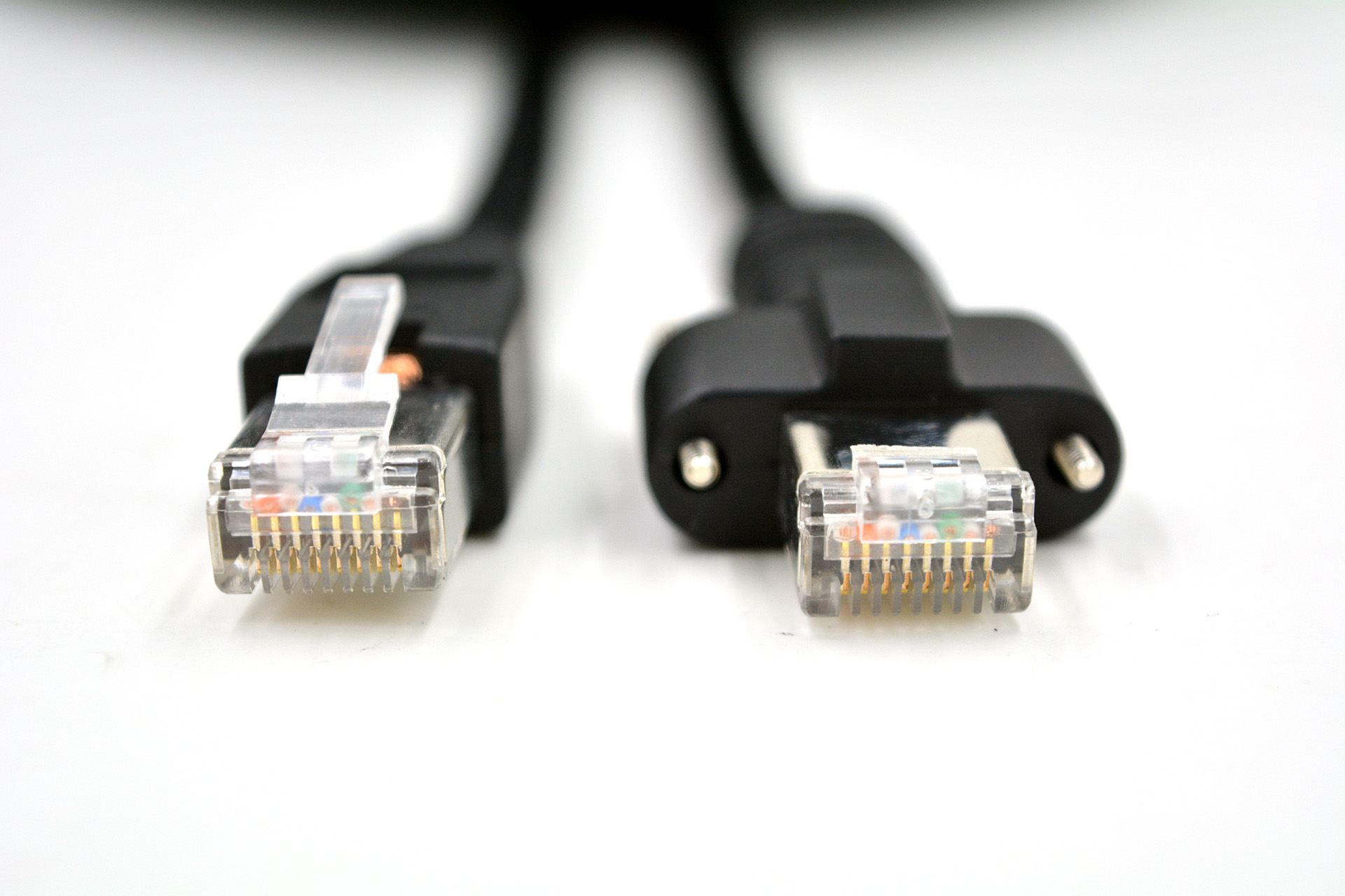 GigE Cat6 vision kabel met RJ45 borgschroeven