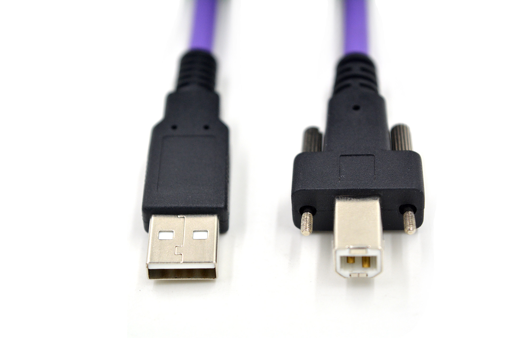 USB2.0 Type-A naar Type-B kabel met vergrendelingsschroeven